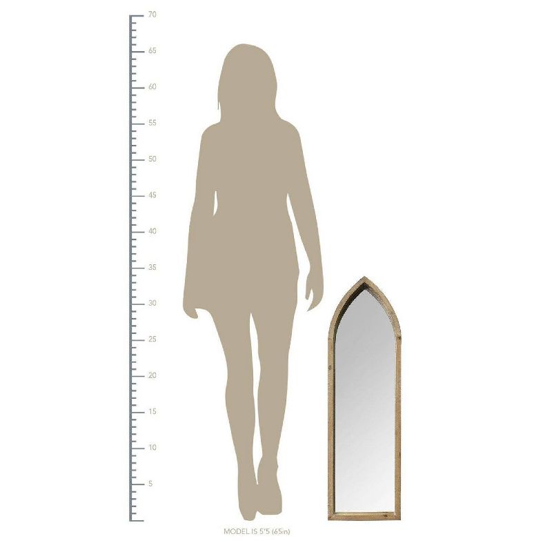 10.24" x 34.06" Cecilia Wall Mirror Natural - Stratton Home Décor