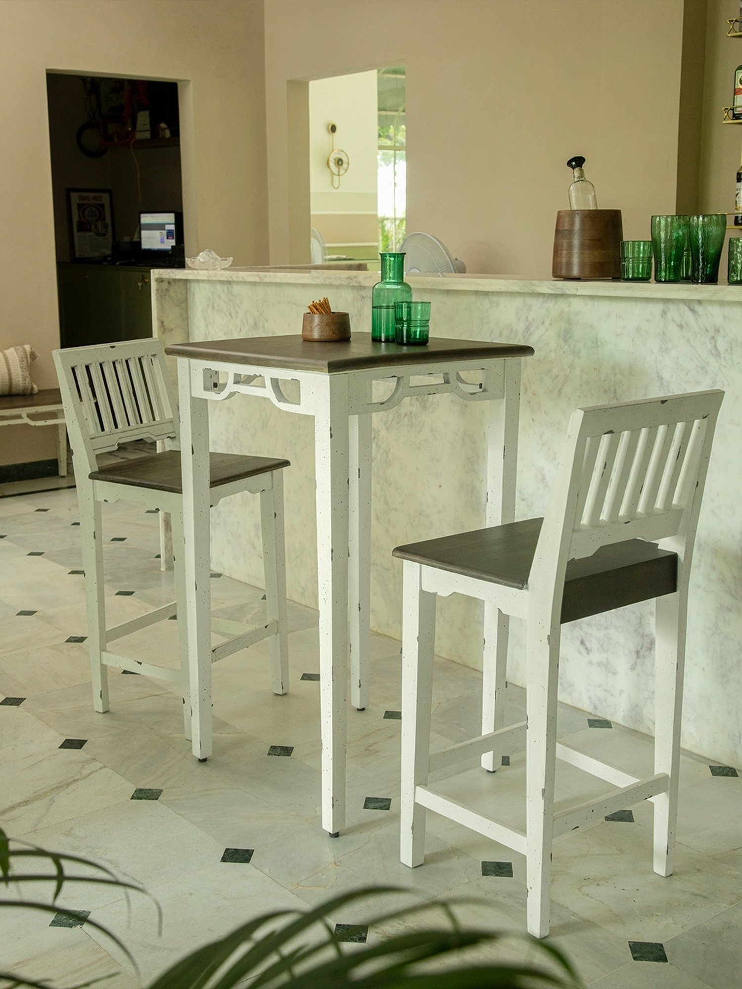 Artisans Rose Vote Hand-painted Multicolor Iron Ballot Box