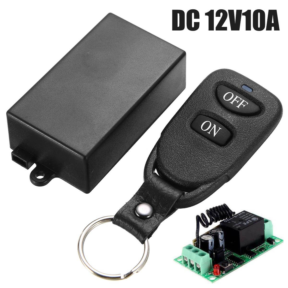 1pc DC 12V 10A Relay Remote Control 1CH 433MHZ Wireless RF Remote Control Switch Transmitter + Receiver