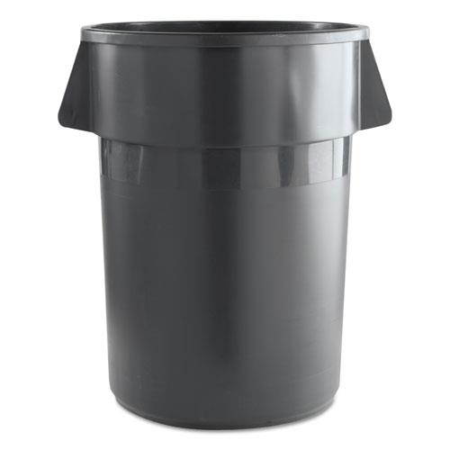 44 Gal Round Waste Receptacle   Gray