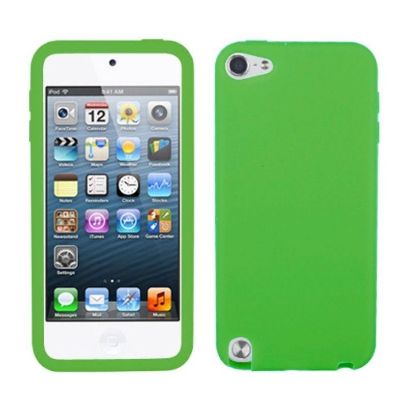 MYBAT For Apple iPod Touch 5th Gen/6th Gen Green Skin Rubber Case