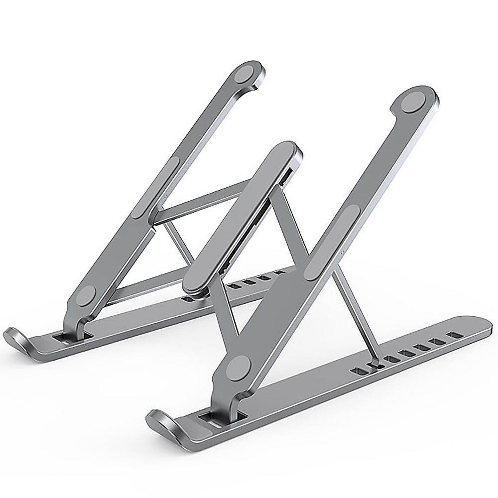 !ACCEZZ Laptop Holder Stand For MacBook Air Universal Adjustable Desktop Portable Foldable Aluminium Alloy For Computer Notebook