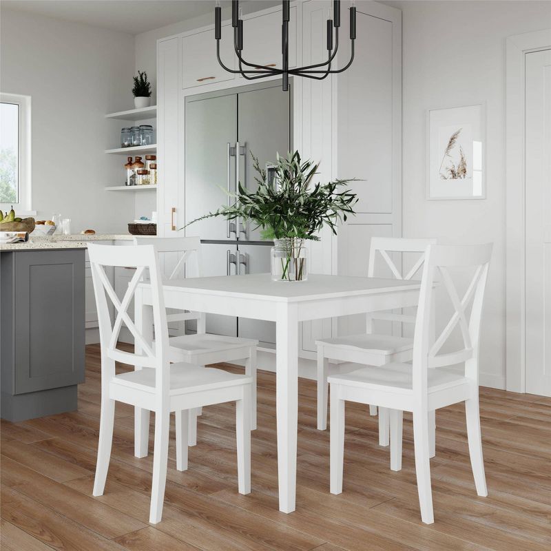 5pc Balwin Dining Set White - Dorel Living