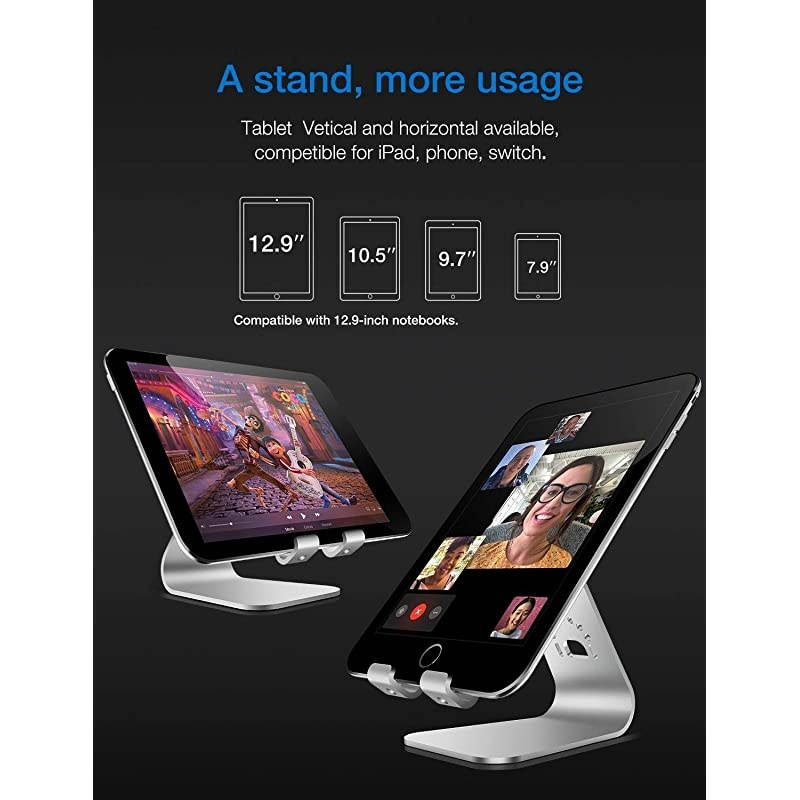 Cell Phone Stand, Tablet Stand Holder for Smartphones iPhone/Samsung Galaxy/LG/Son/Moto/Google Pixel/iPad Mini/iPad Air