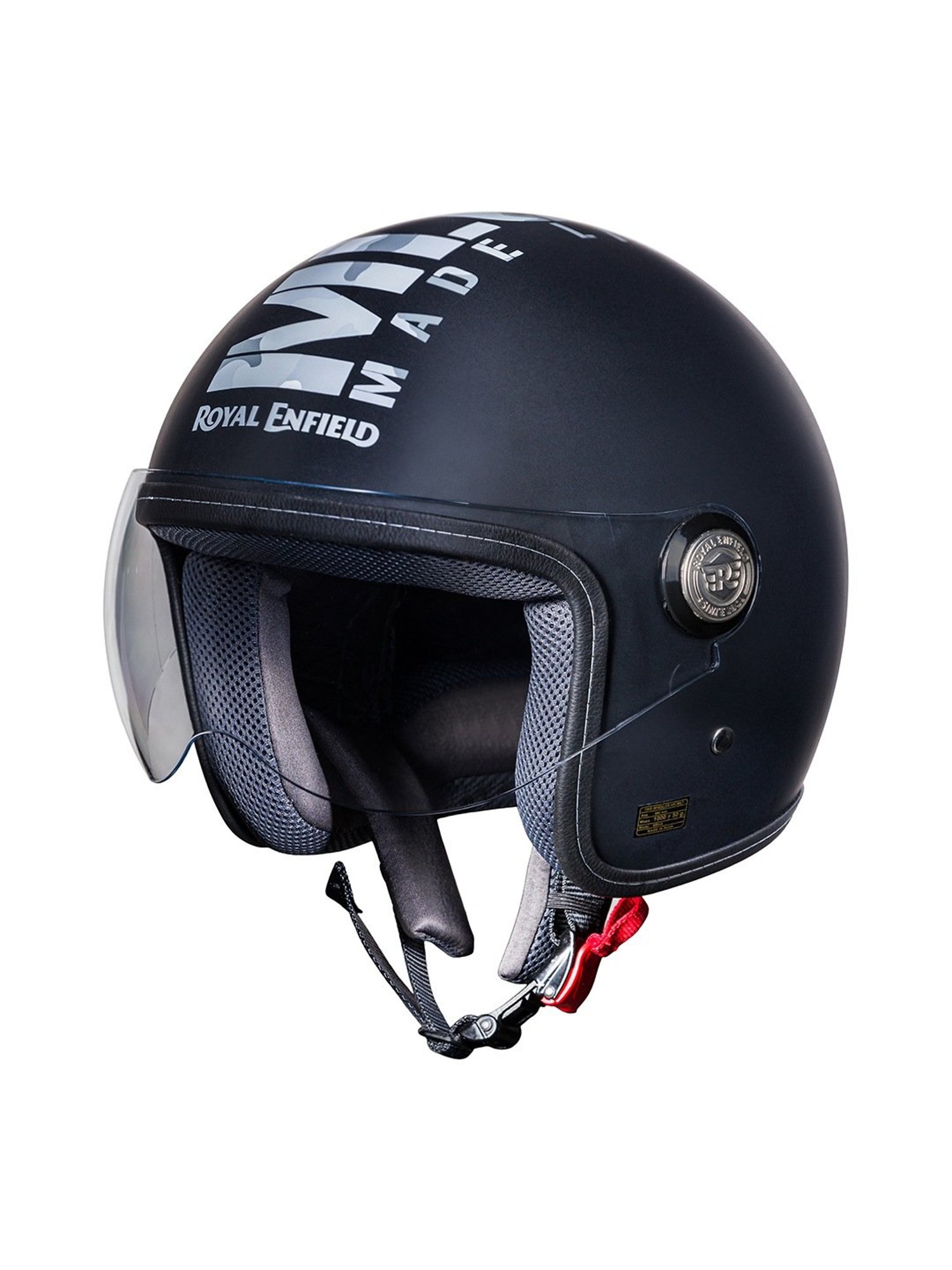 Royal Enfield Chopper Open Face MLG Helmet Matt Black XL