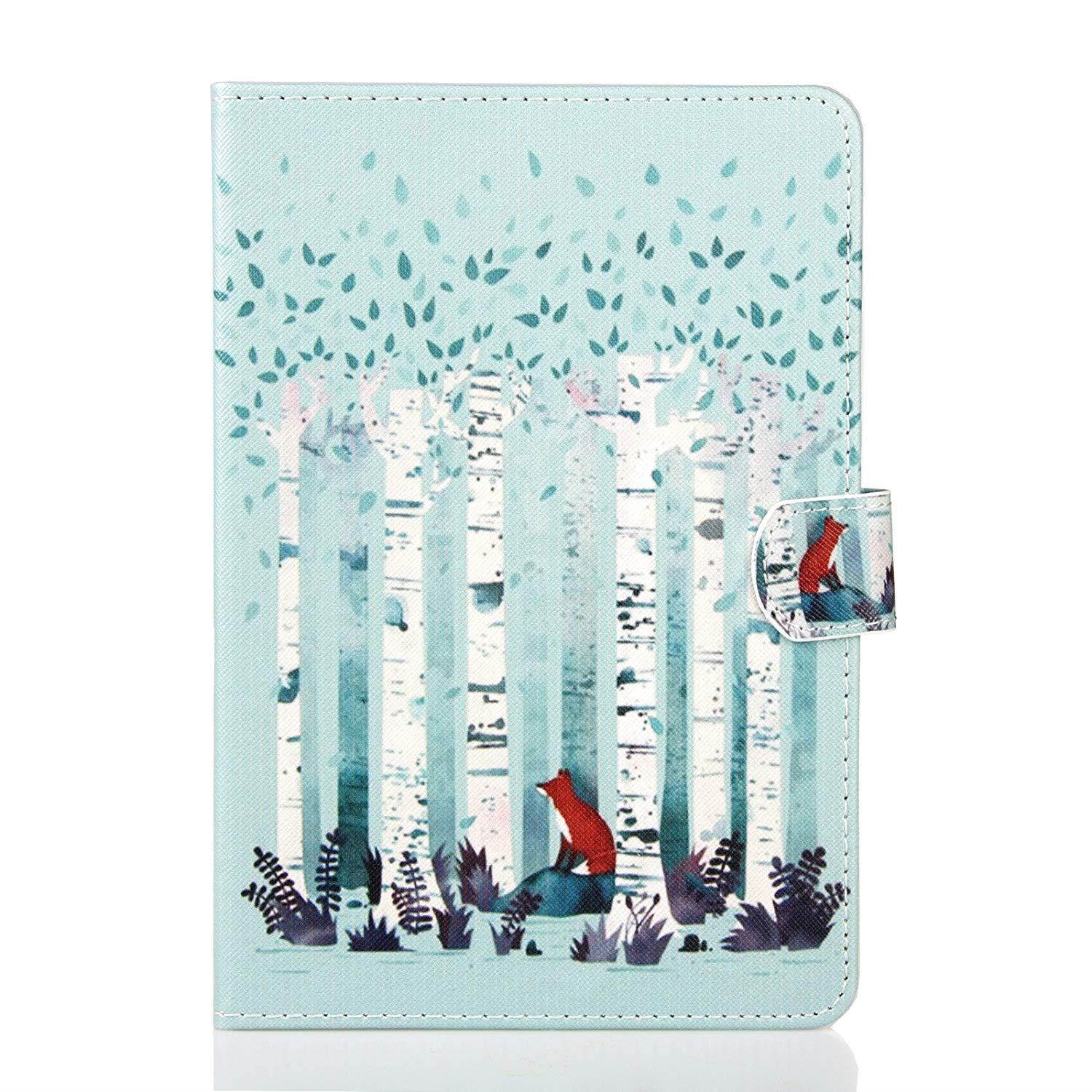 iPad Mini Case REASUN Cover Perfect Smart Auto Wake/Sleep Stand Case [Magnet Closure] Flip Folio Cards Slots Wallet Case For iPad Mini 1/2/3 (Fox)