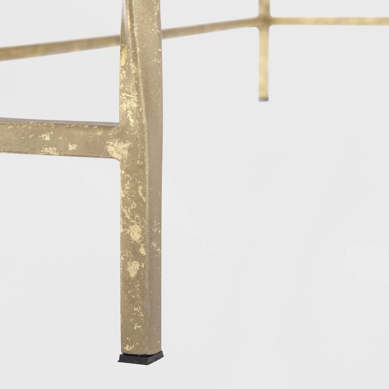 Jolie Modern Living Room Console Table Navy Blue/Gold - Adore Decor