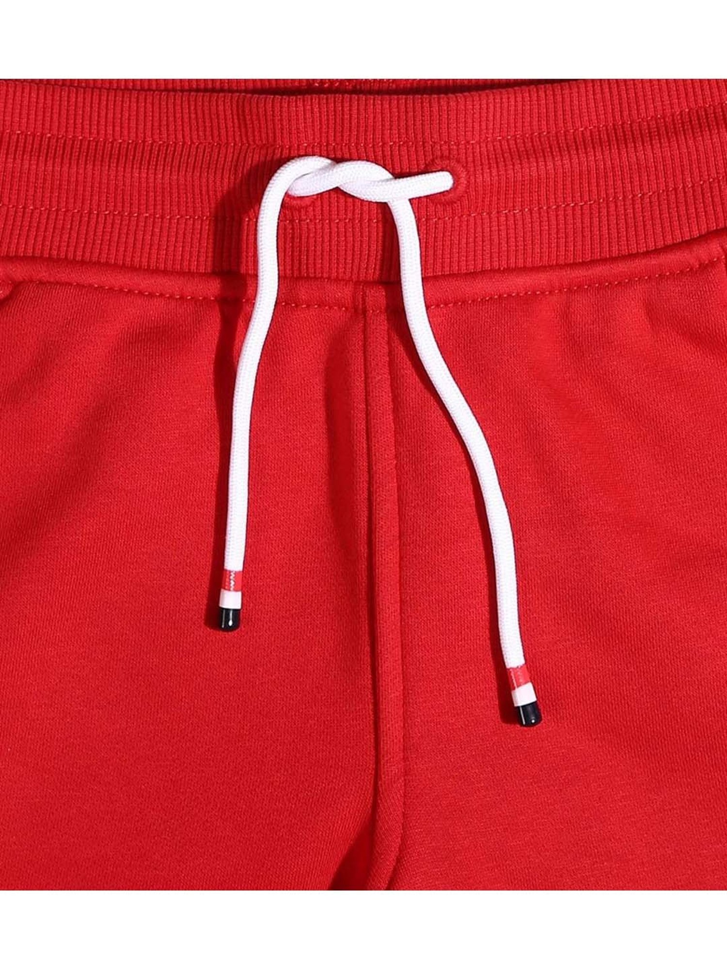 Tommy Hilfiger Kids Apple Red Cotton Regular Fit Trackpants