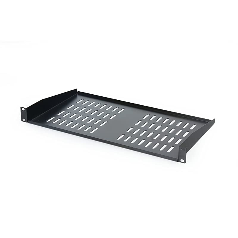 Shelf Universal Cantilever Vented 1U Tray for 19inch Server s and Cabinets Premium Heavy Duty Cold Rolled Steel Designed to Hold Network and AV Equipment