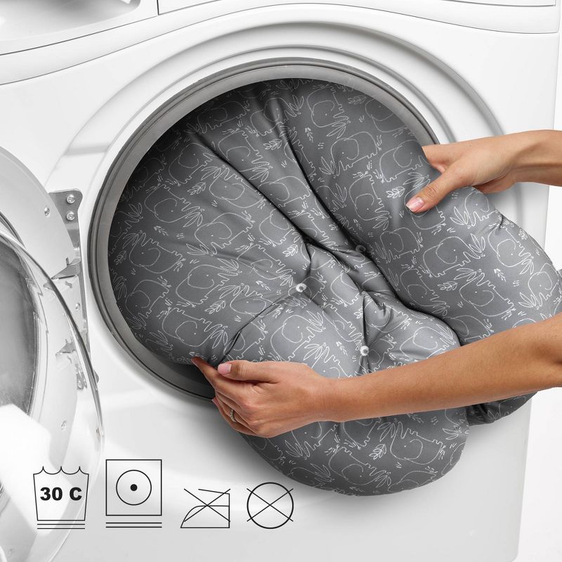 Boppy Original Nursing Pillow Cover - Gray Gold Giraffes