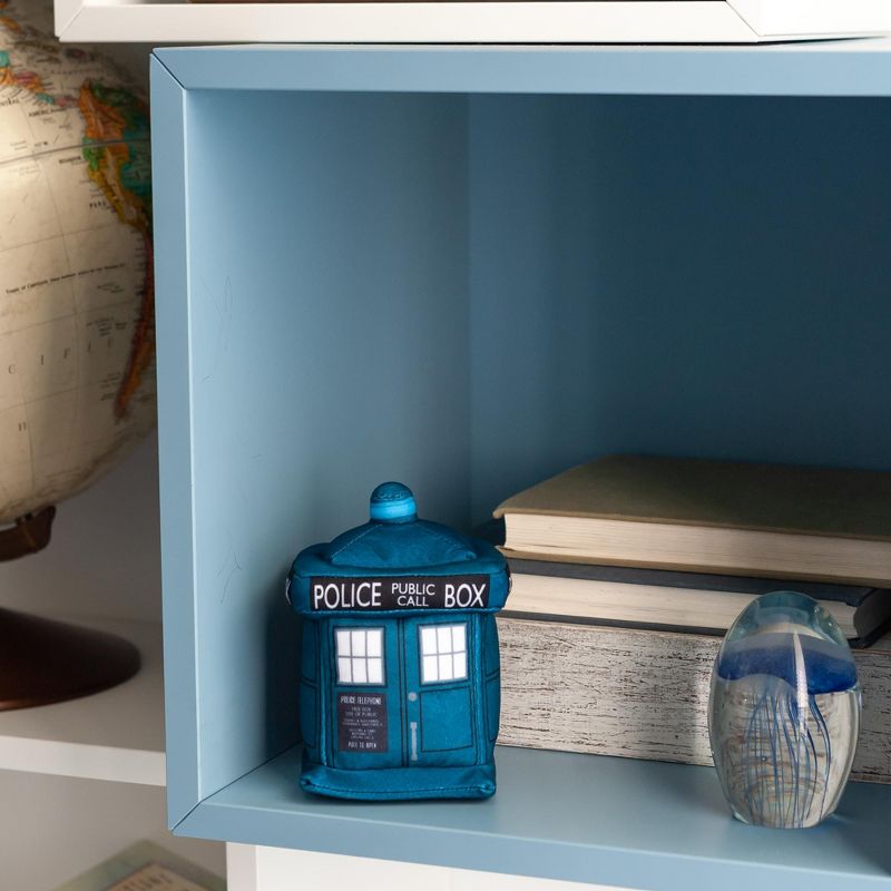 Seven20 Doctor Who 4.5-Inch Plush TARDIS and 13th Doctor Enamel Collector Pin