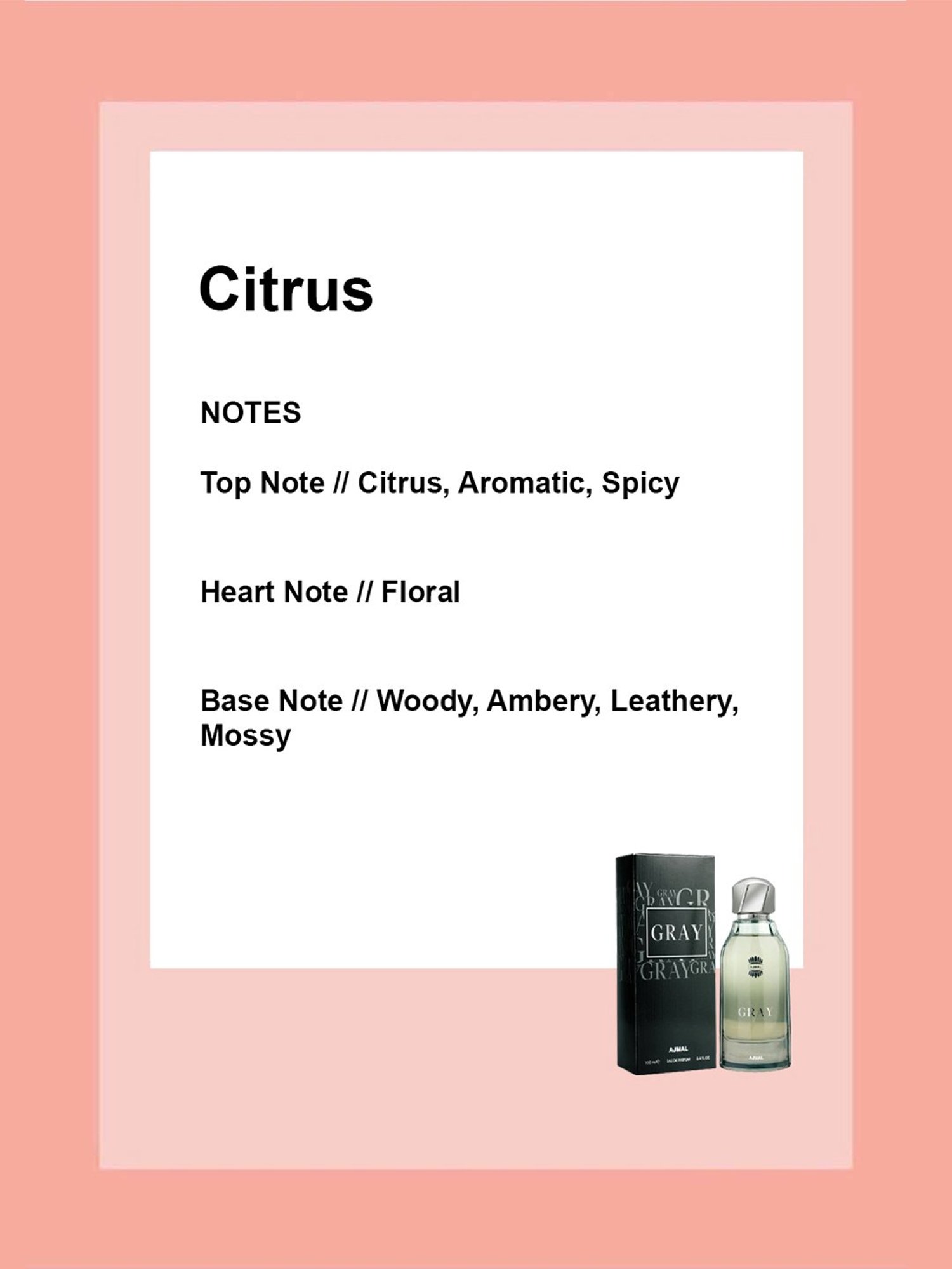 Ajmal Gray Eau de Parfum for Men - 100 ml