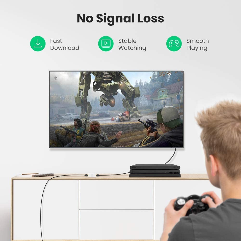 UGREEN RJ45 Coupler 5 Pack in Line Coupler Cat7 Cat6 Cat5e Ethernet Cable Extender Adapter Female to Female (White)