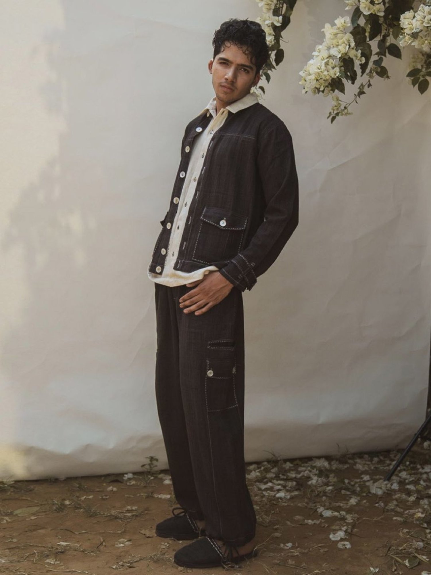 Lafaani Black Sonder Unisex Black Bomber & Utility Pants