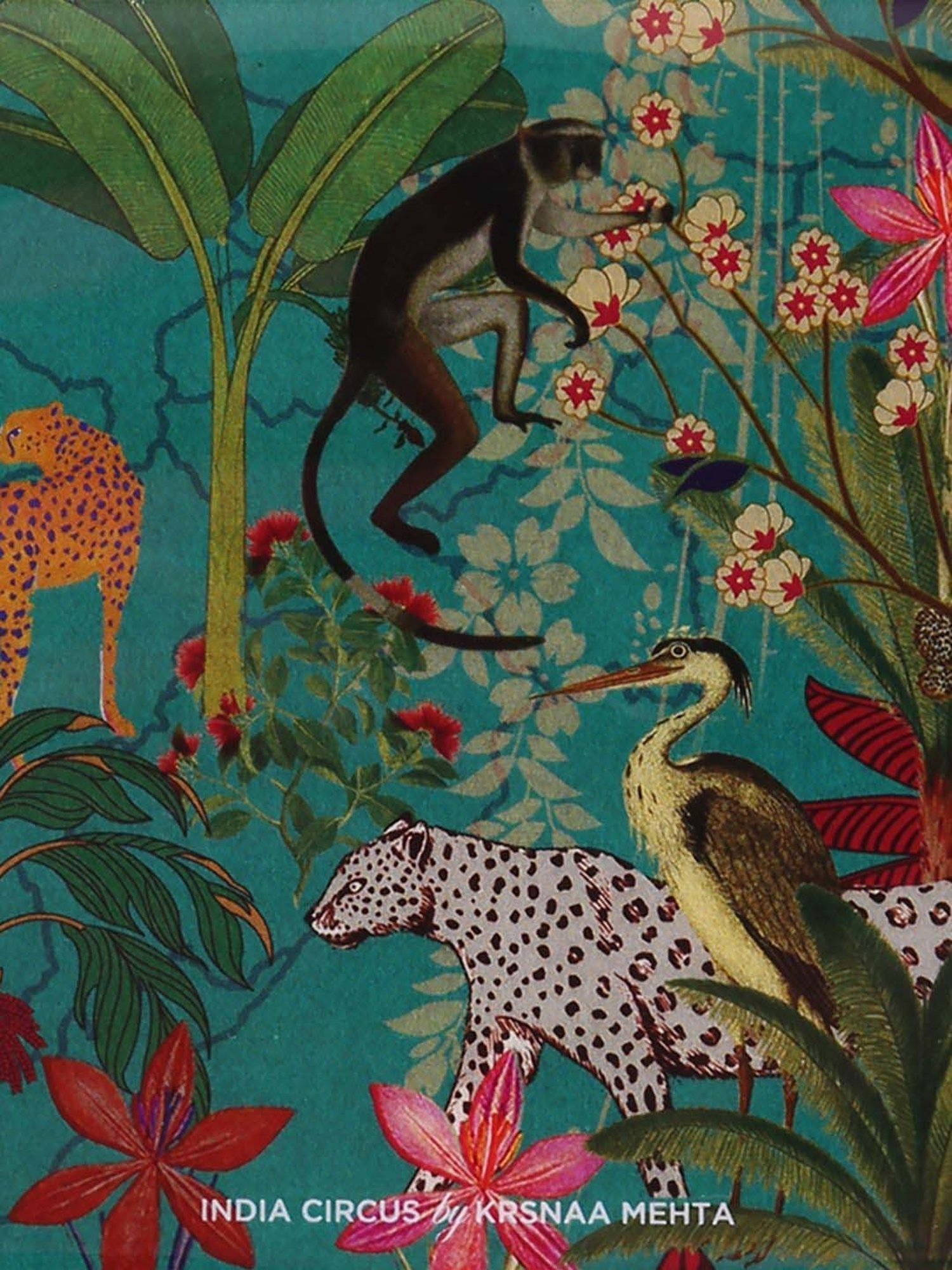 India Circus by Krsnaa Mehta Multicolor Mdf Animal Kingdom Table Coaster - Set of 6