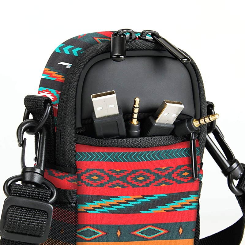 Compact Camera Case Southwest Point and Shoot Camera Bag with Accessory Pockets Rain Cover and Shoulder StrapCompatible with Sony CyberShot Canon PowerShot ELPH Nikon COOLPIX and More