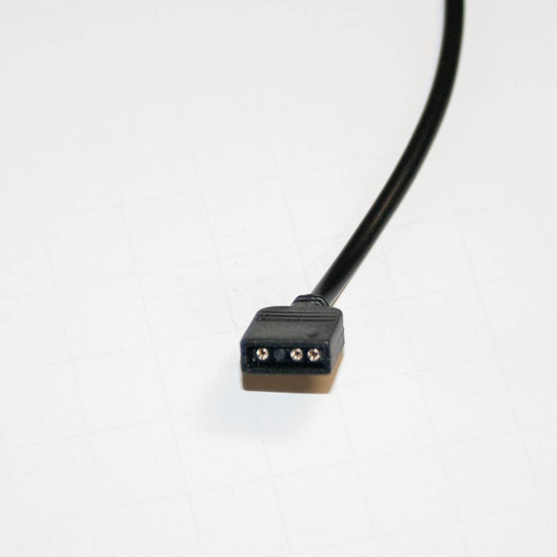 ModMyMods 3-Pin Female Addressable RGB LED Strip 50cm Extension Cable - Black (MOD-0281)