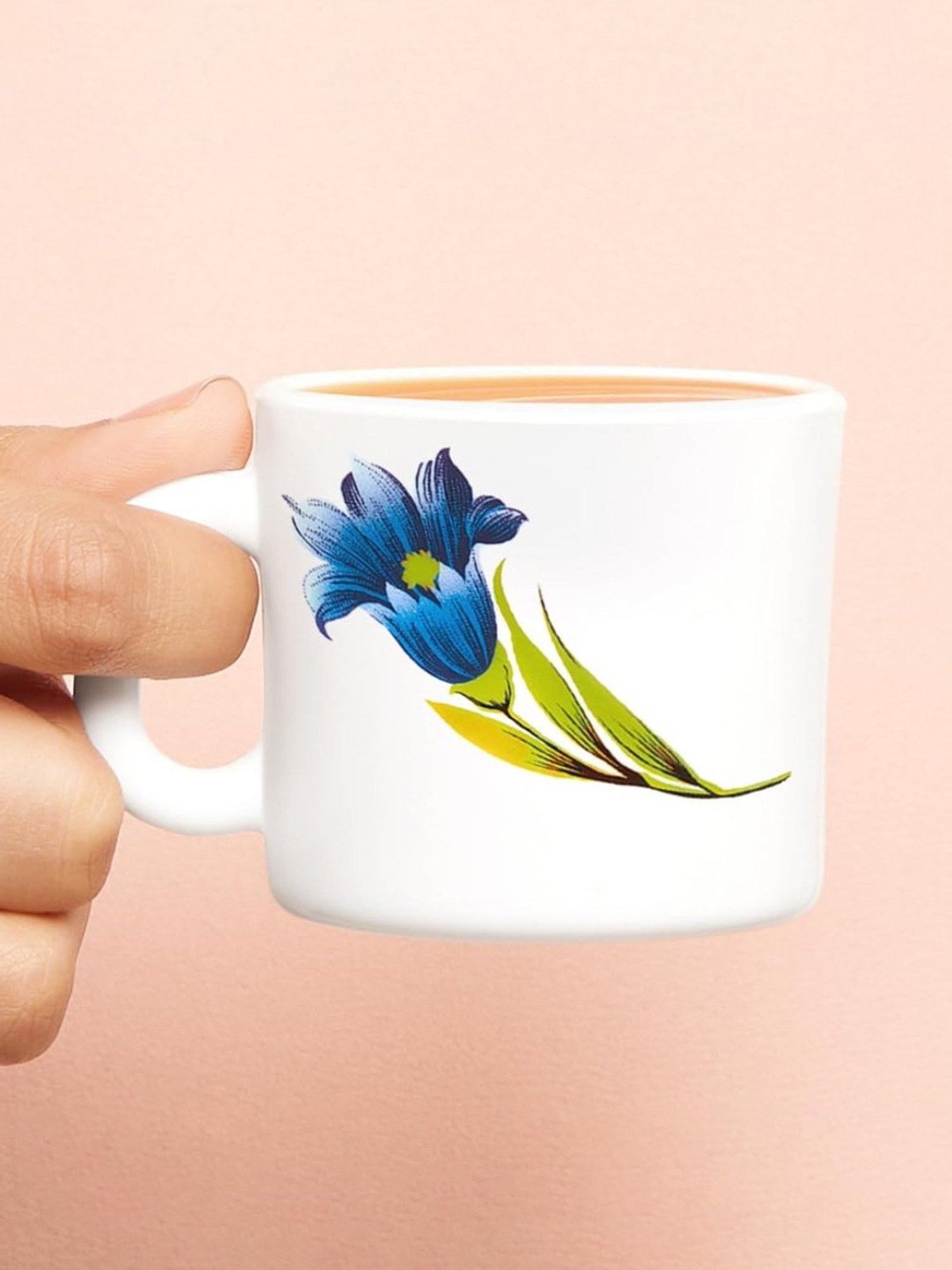 Larah by Borosil White Ceramic Opalware Mug - Set of 6 160ml