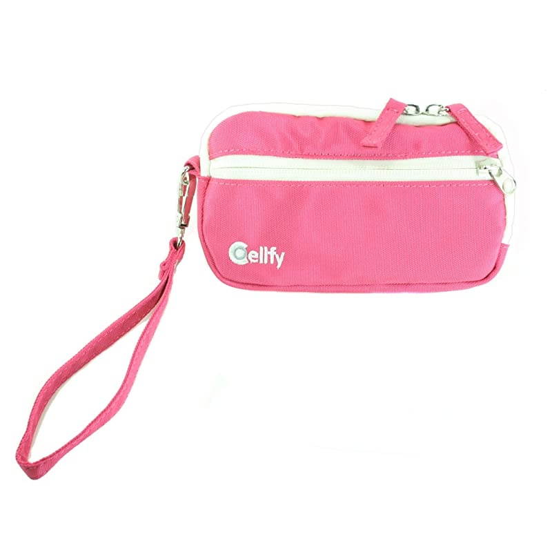 Around Coin Purse Lipstick Case or Smartphone Wallet wBuilt in Suction Cup for Hands Free Photos or Video Large Sized Smartphone Wristlet easily fits Medium Sized Phones Like iPhone 6 5 5S Samsung Ga