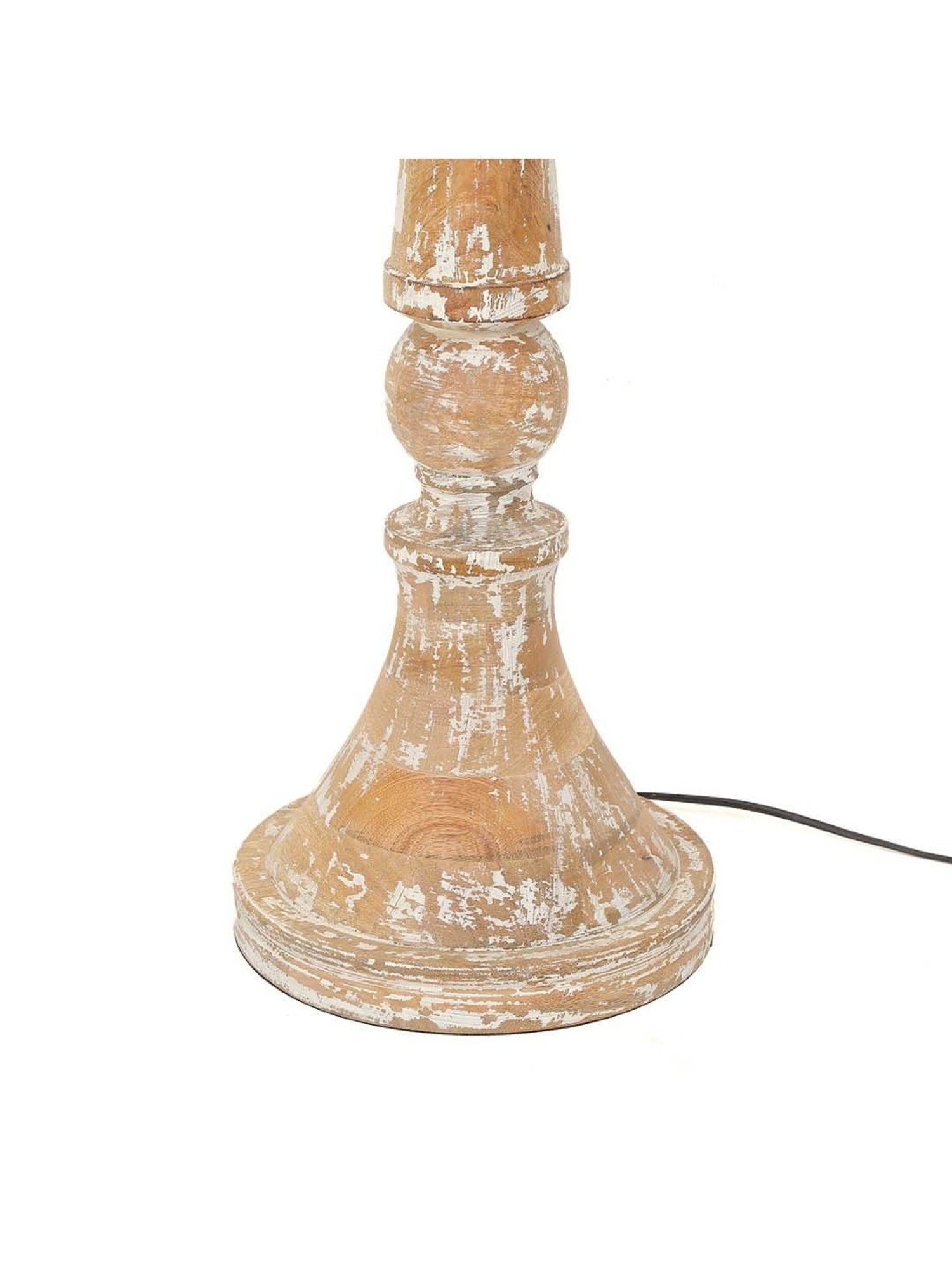 Home4U Marissa Brown & White Floor Lamp with Shade - Set of 1