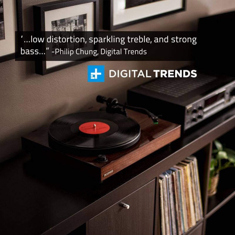 Fluance RT81 Elite High Fidelity Vinyl Turntable Record Player with Audio Technica AT95E Cartridge, Belt Drive, Built-in Preamp, Adjustable Counterweight, Solid Wood Plinth - Piano Black