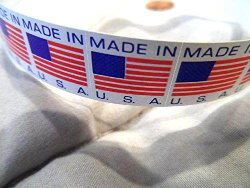 5/8" x 5/8" Made In USA Flag Self-Adhesive Labels 500 Roll