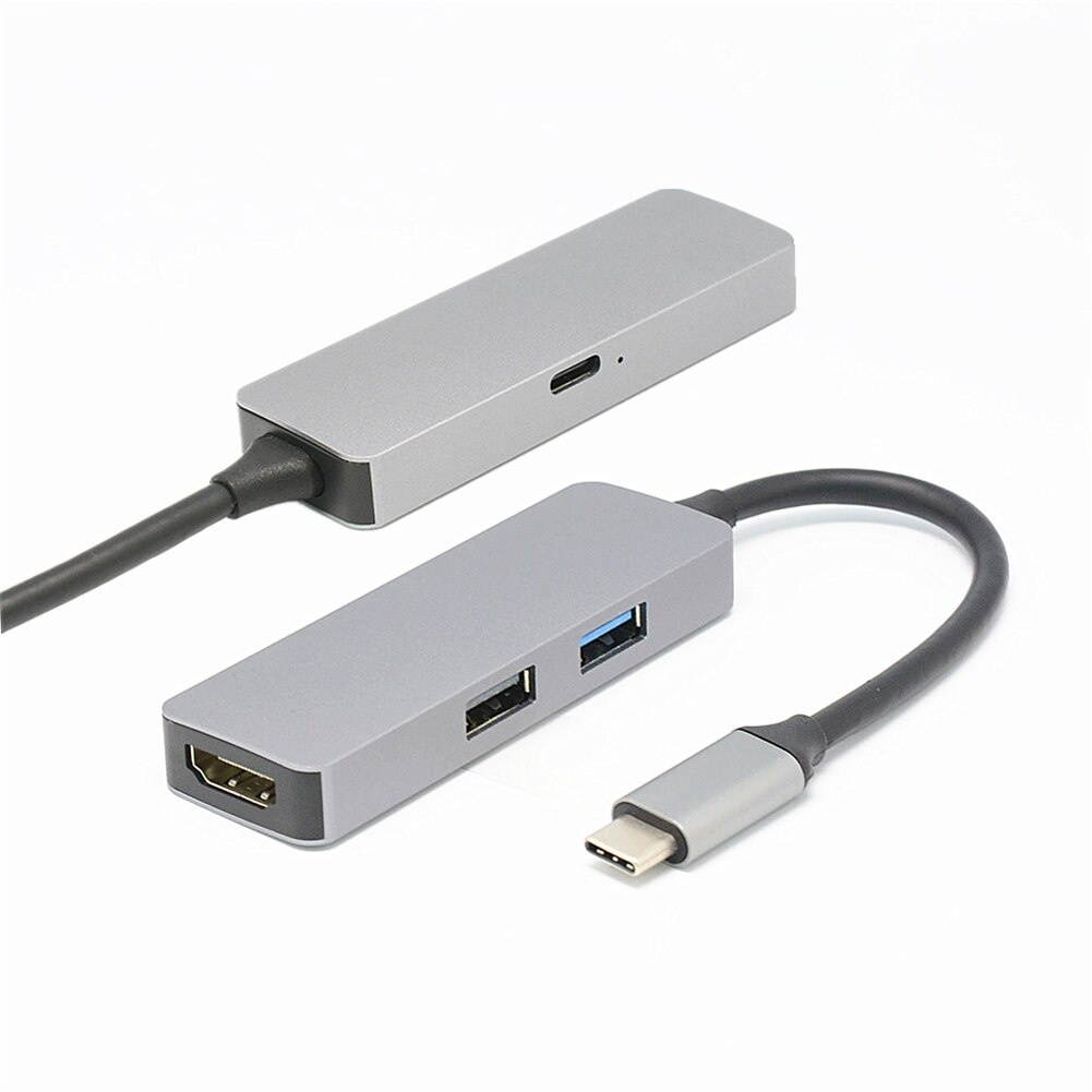 4 In 1 USB 3.1 Type C Hub USB Port PD Charging HDMI 4K Ports Multifunction Hub