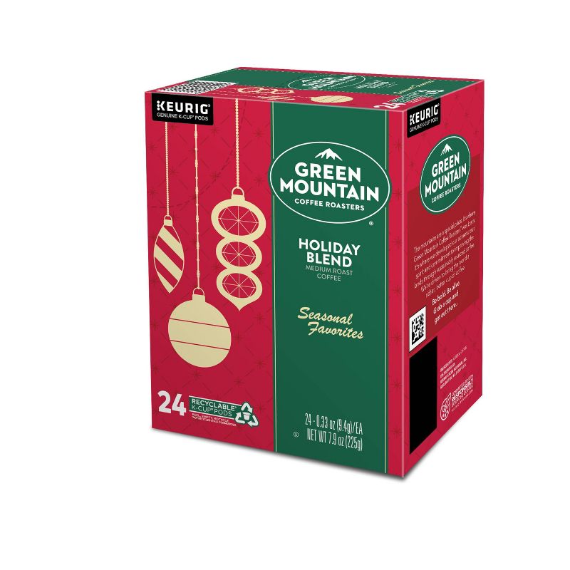 Green Mountain Coffee Holiday Blend Keurig K-Cup Coffee Pods - Medium Roast - 24ct