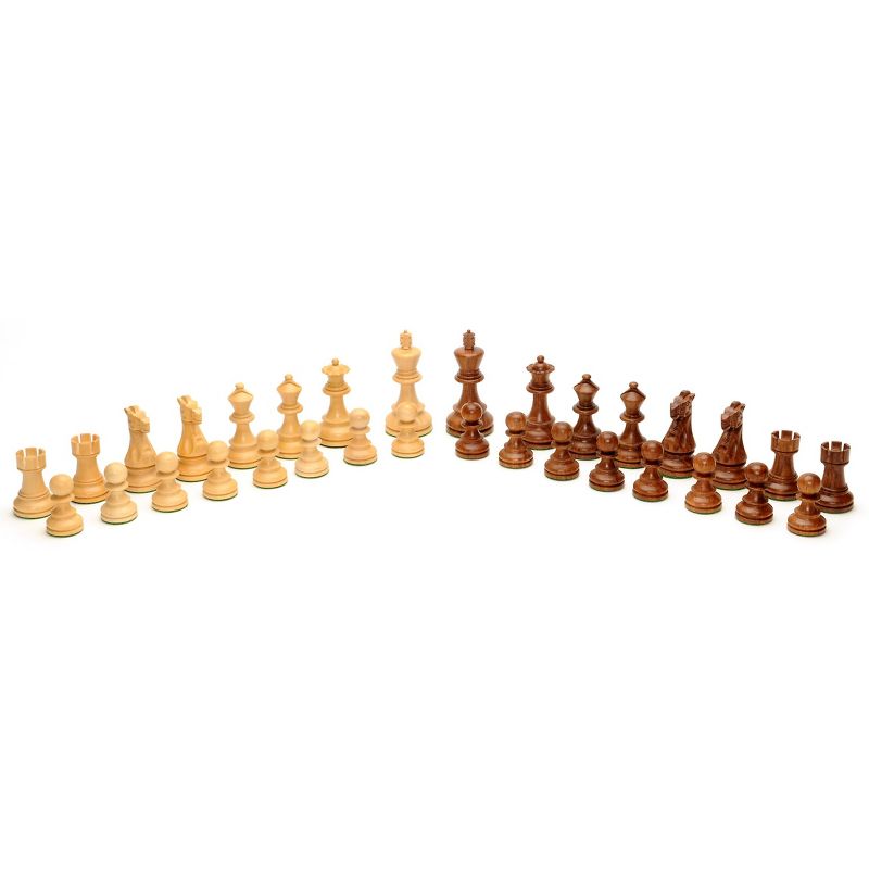 The Bobby Fischer Series Metal & Acrylic Chess Pieces - 3.5 inch king