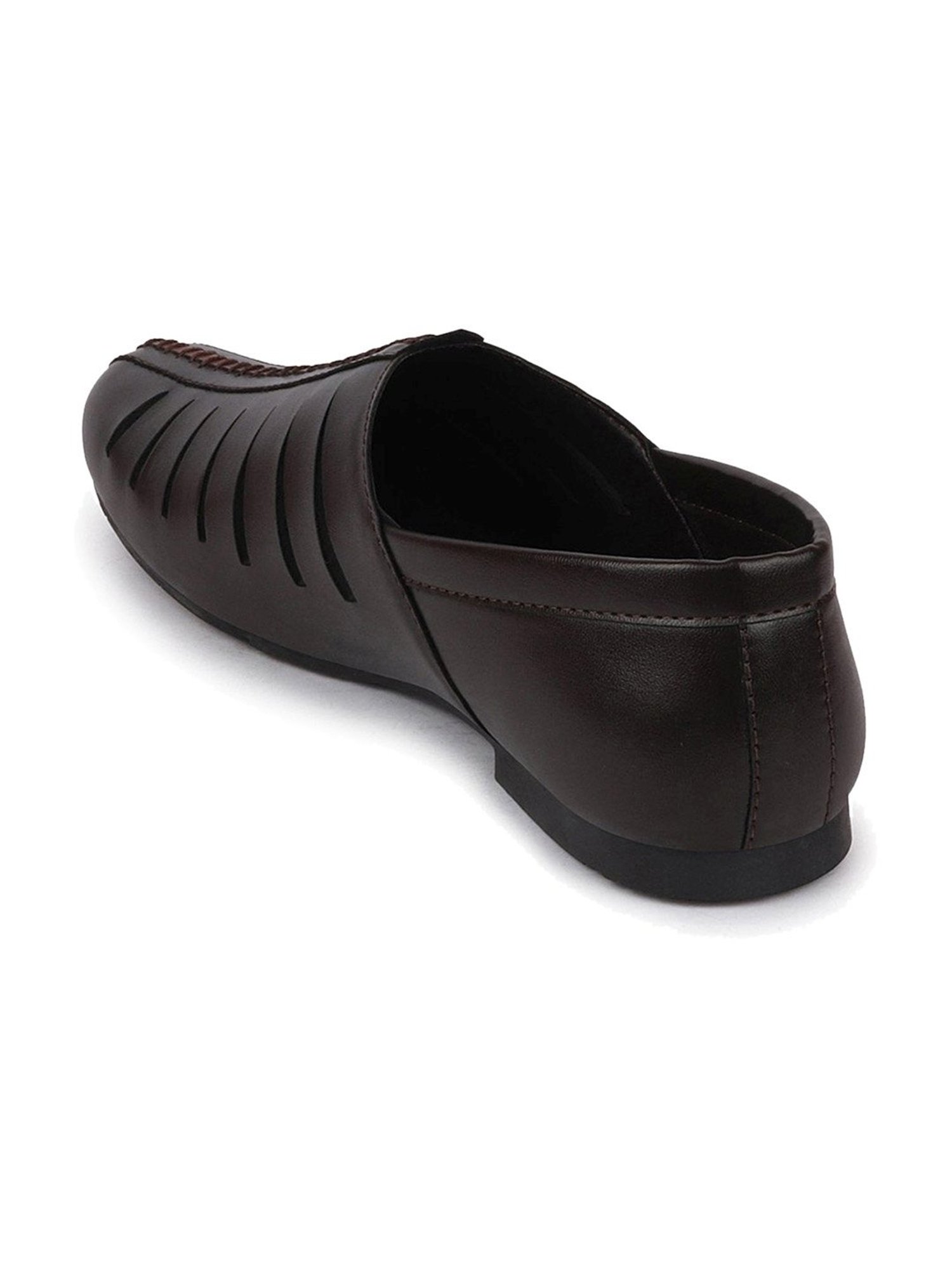 Fausto Men's Brown Ethnic Juttis