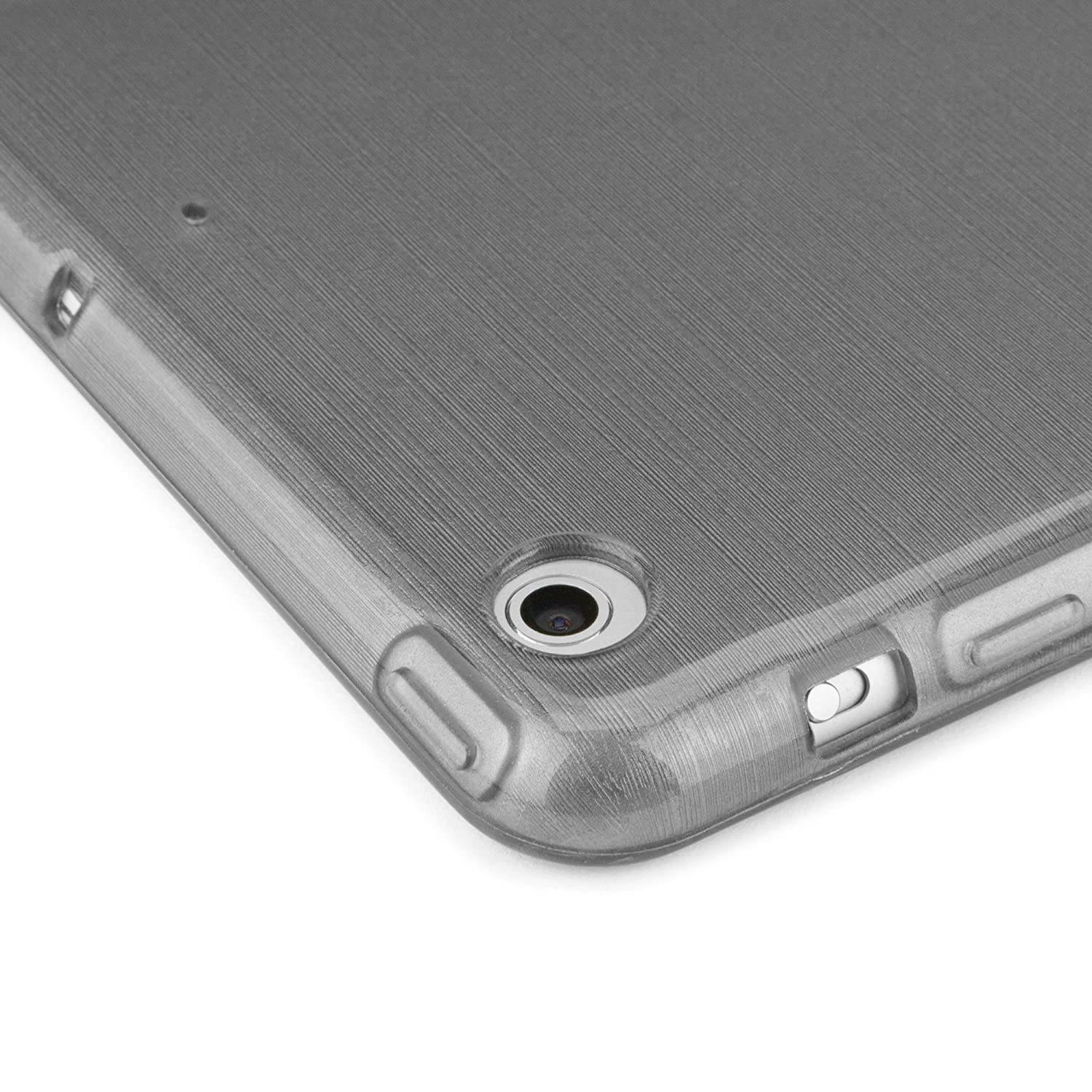 iPad mini with Retina display Case, BoxWave [Glassworks Crystal Slip] TPU Glossy Semi-Clear Flexible Protective Case with Shimmer for Apple iPad mini with Retina display (2nd Gen/2013) (Graphite)