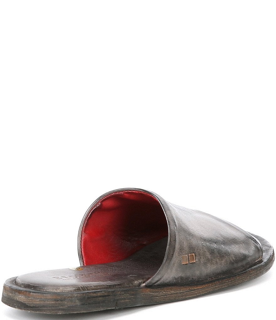 Bed Stu Kate Tanned Leather Flat Slide Sandals