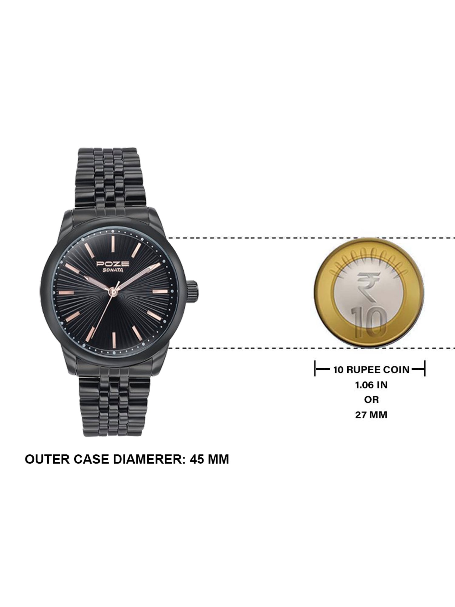 Sonata Poze SP70040NM01W Sonata Poze 3.0 Analog Watch For Men