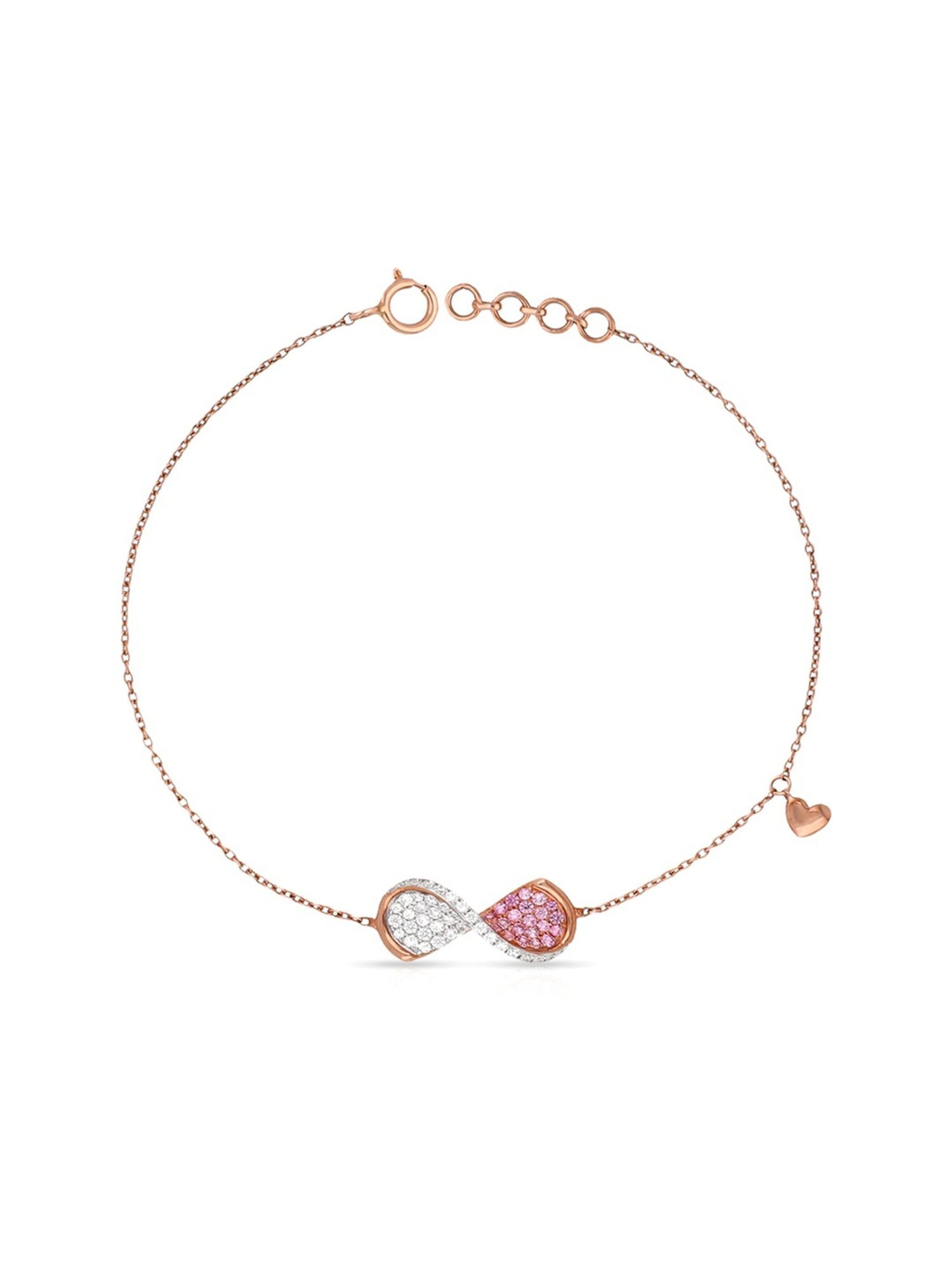 Mia by Tanishq Cupid Charm 14k Gold & Diamond Bracelet for Women