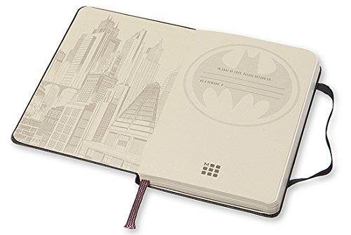 Moleskine Batman Limited Edition Notebook, Large, Ruled, White, Hard Cover (5 X 8.25)
