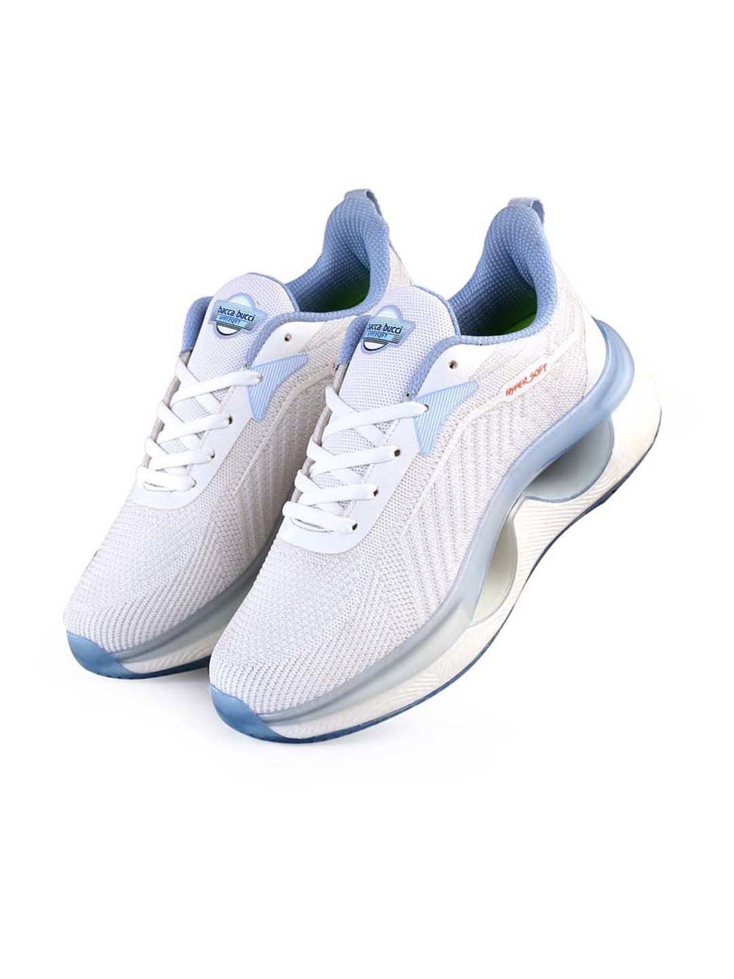 Bacca Bucci Men's HYPERSOFT SERIES White Running Shoes