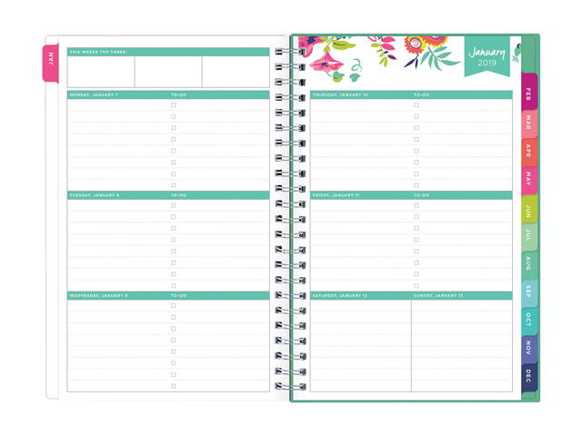 Blue Sky Planner,W/M,Dd Whfl,5x8 103619