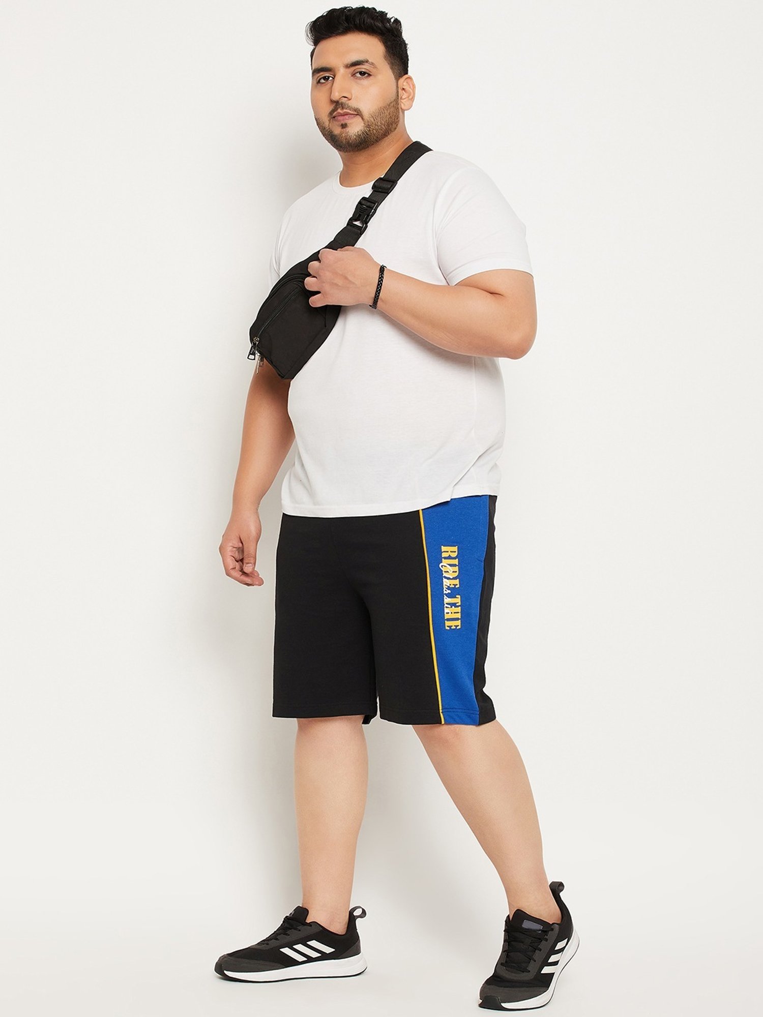 Bigbanana Black Regular Fit Printed Shorts