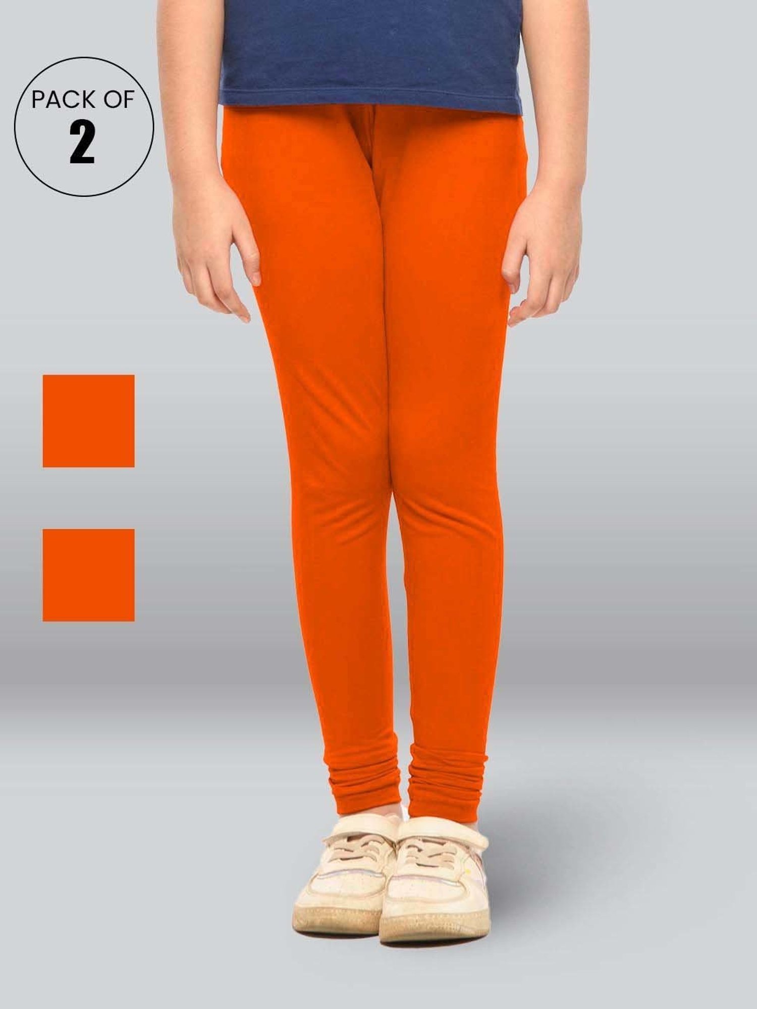 Pantaloons Junior Pink Cotton Embellished Leggings