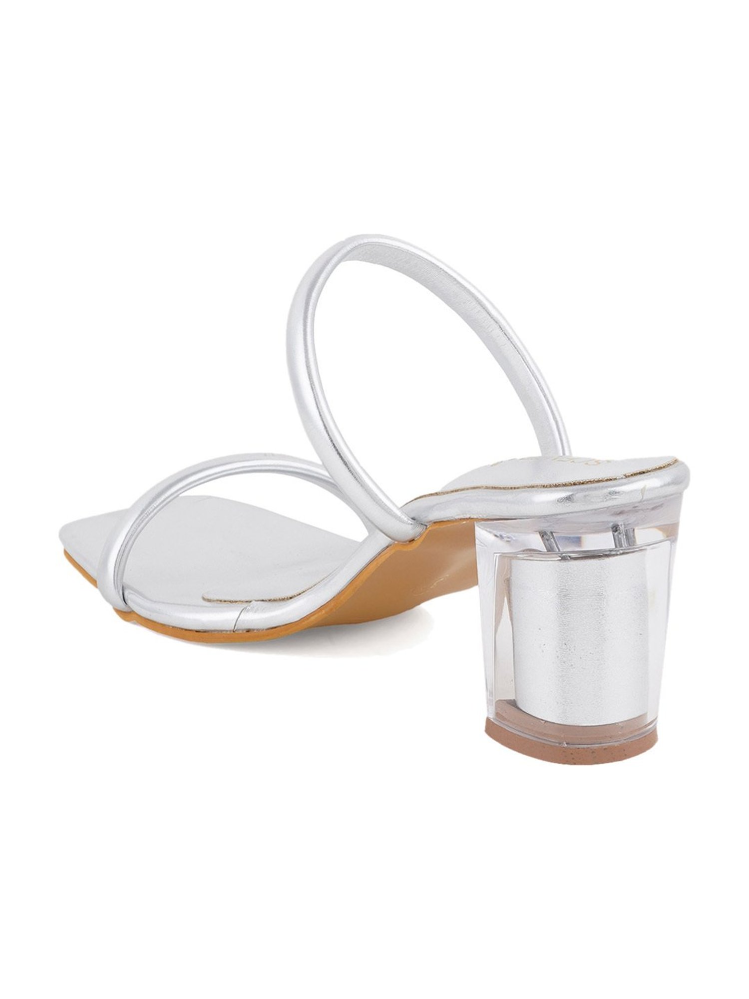 Scentra Women's SPAIN Silver Casual Sandals