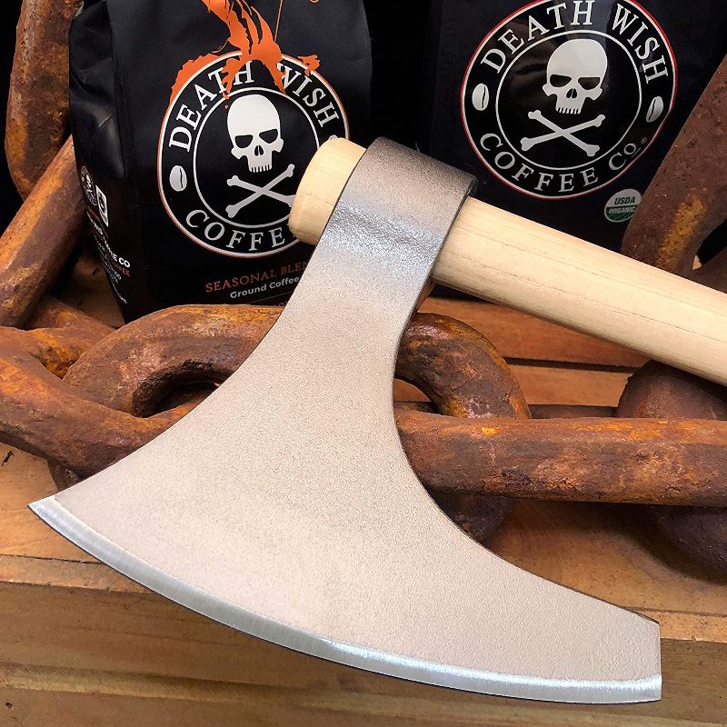 Cold Steel 90WVBA 30 Inch 17.6 Ounce Carbon Steel Historical Bearded Nordic Viking Hand Axe Collectible Replica Weapon