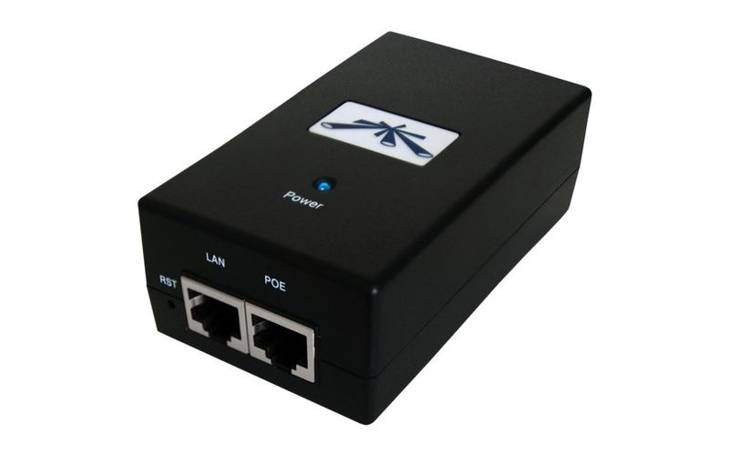 Ubiquiti POE-24-24W Power over Ethernet Injector - 110 V AC, 220 V AC Input - 24 V DC, 1 A Output - 1 Ethernet Input Port(s)