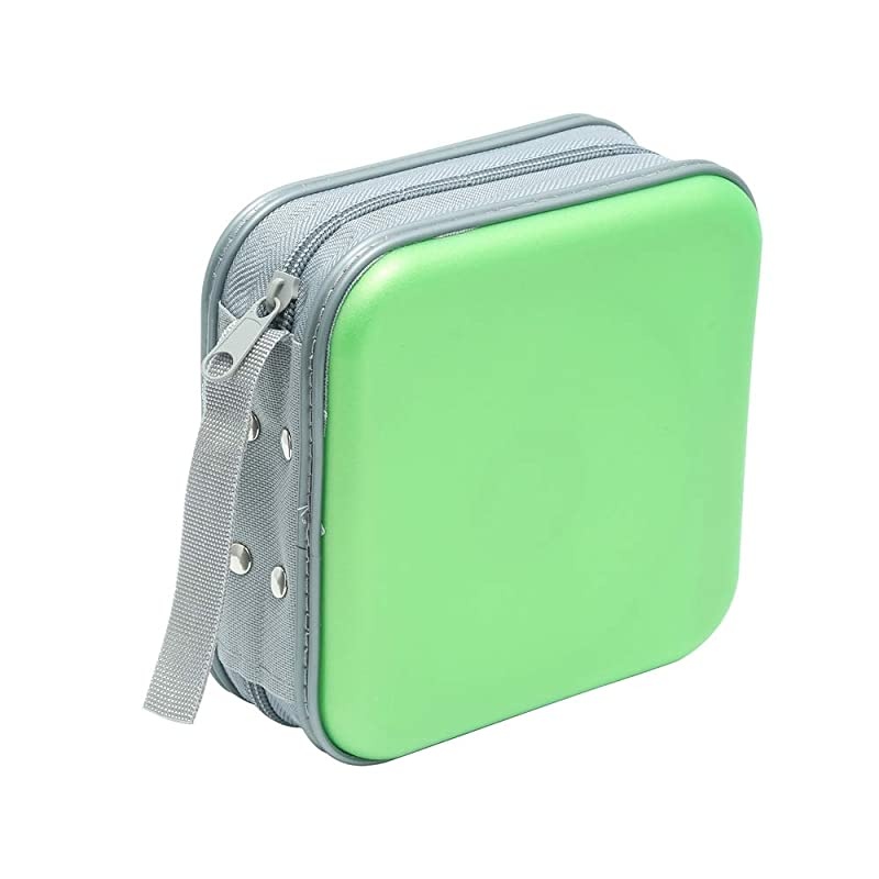 CD Case 40 Capacity CD DVD Heavy Duty Wallet Storage Organizer Holder VCD Binder Bag Album Booklet AGreen