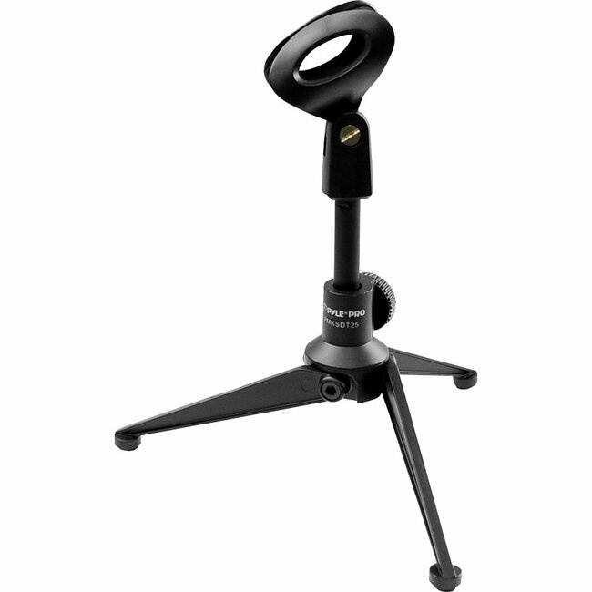 PylePro PMKSDT25 PylePro PMKSDT25 Microphone Stand - 5 lb Load Capacity - 8.7" Height