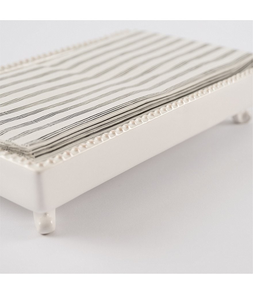 Gourmet Basics by Mikasa Avilla Picnic Plate Napkin and Flatware Storage Caddy with Paper Towel Holder