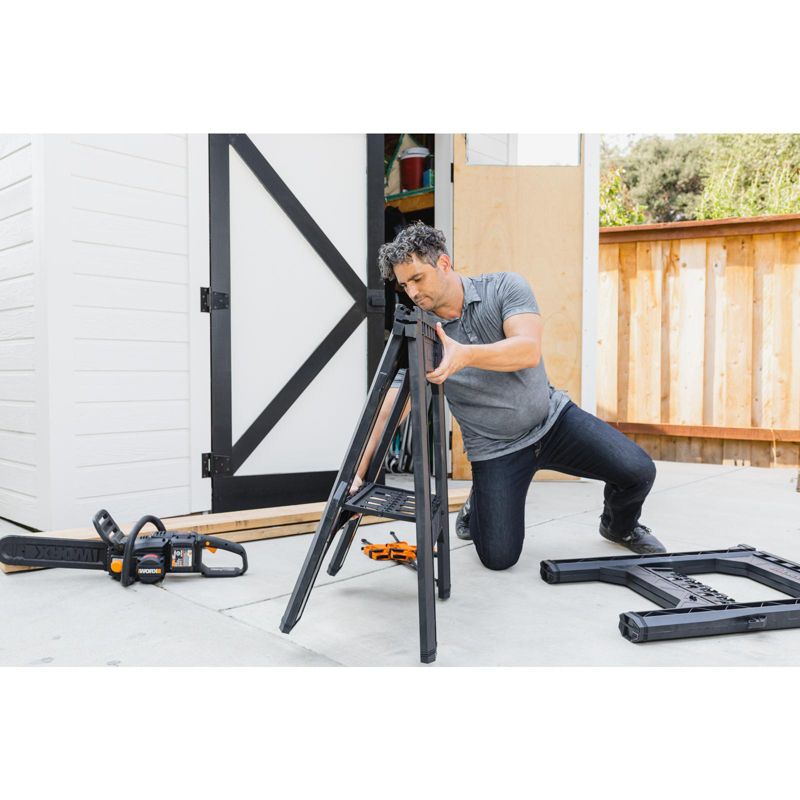 Worx WX065 Clamping Sawhorses, pair with 2 clamps