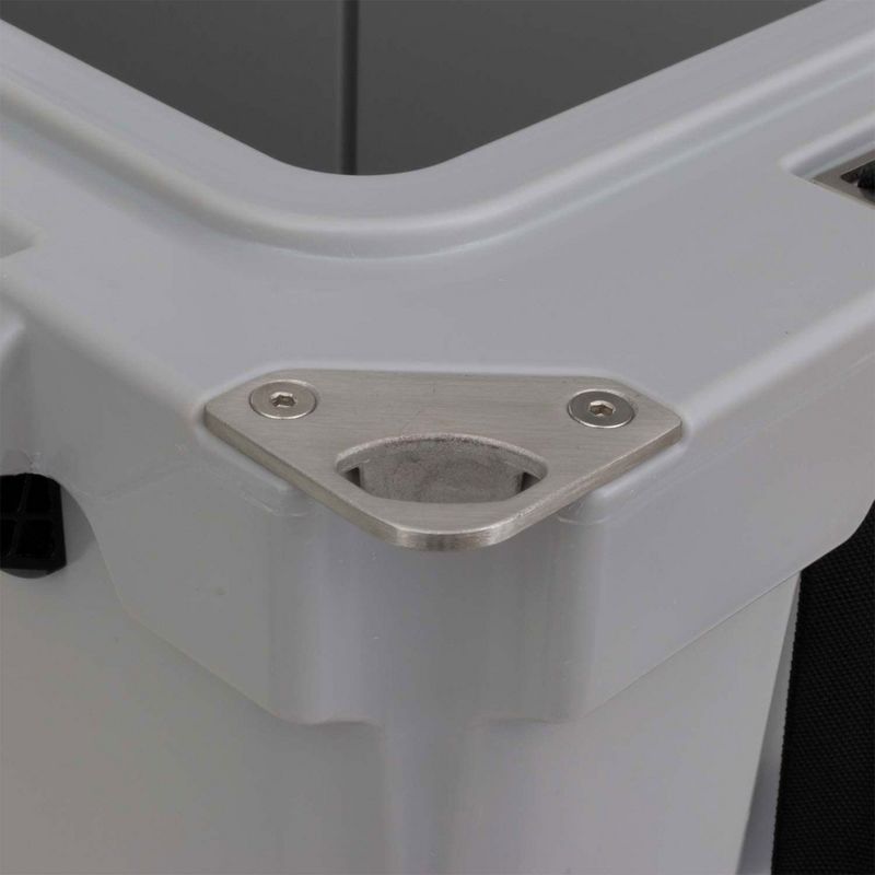 Driftsun Heavy Duty Rotomolded Thermoplastic UV Resistant Portable Commercial Grade 110 Quart Insulated Hard Ice Chest Beverage Cooler, Grey