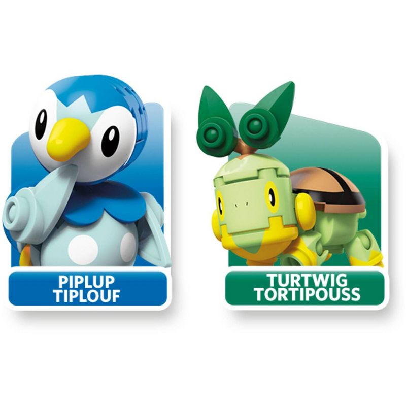 Mega Construx Pokemon Piplup vs. Turtwig Construction Set