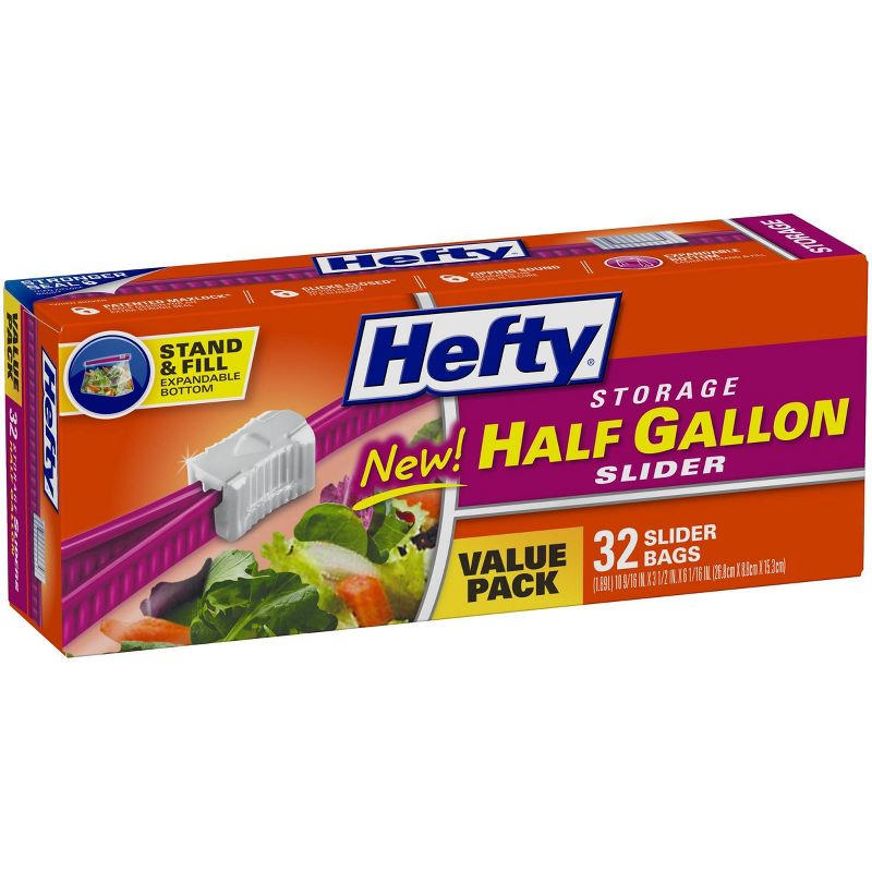 Hefty Storage Slider Bags - 32ct