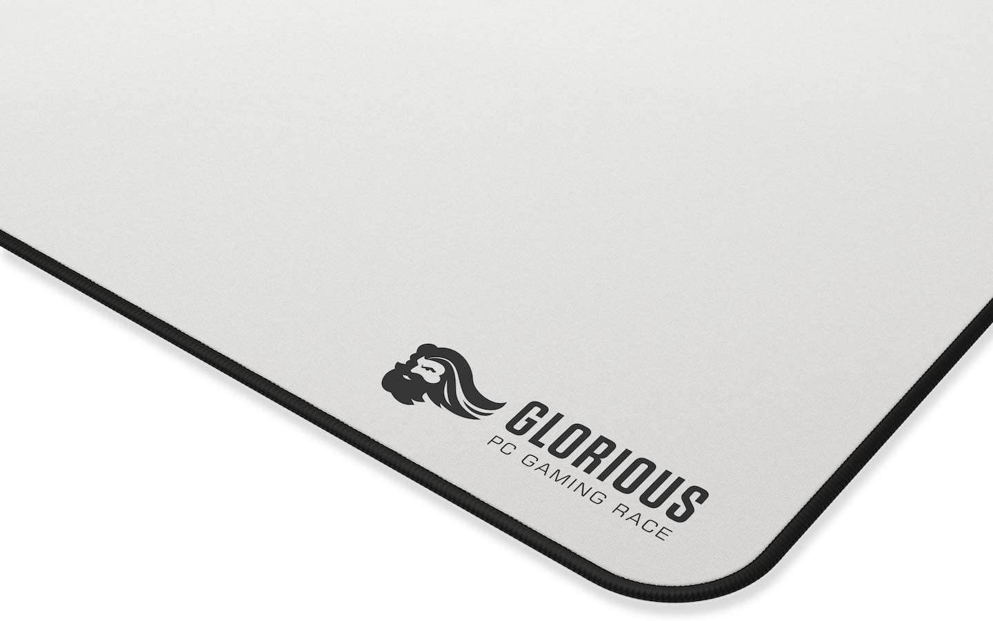 Glorious XL Heavy Gaming Mouse Mat/Pad - Extra Thickness 5mm, XLarge, Stitched Edges, Black Cloth Mousepad | 16x18" (GW-HXL)